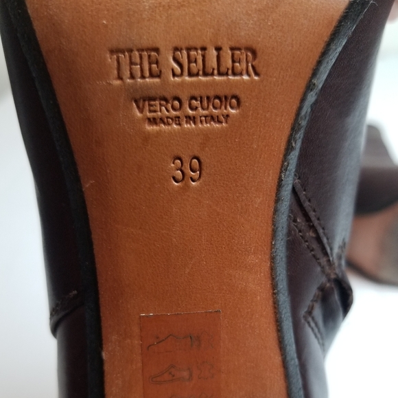 THE SELLER Designer Leather Ankle Boots - Picture 9 of 11